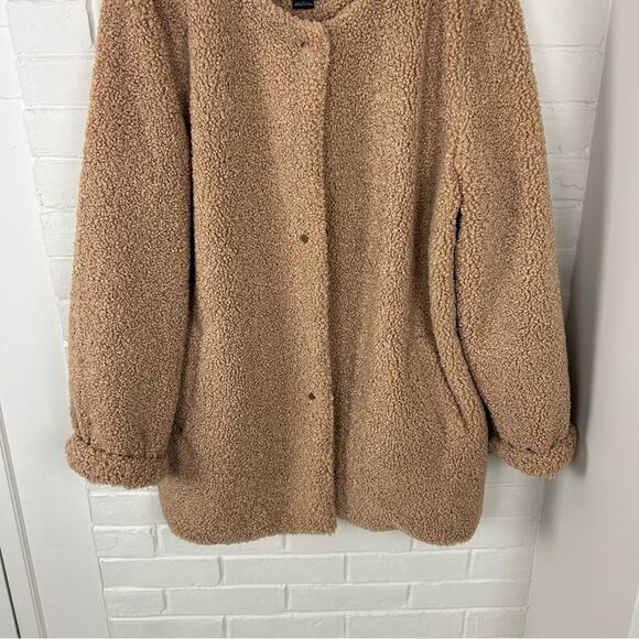 Sanctuary Button Front Teddy Knit Jacket Size XL - Picture 3 of 9